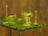 Vihreä pöytä (Green table) 94x118