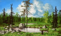 Korpilampi (Deep-forest pond) 63x105